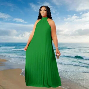 Plus size chiffon dress